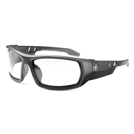 Ergodyne ODIN, Safety Glasses, Anti-Scratch & Fog-Off+, Clear Lens, Matte Black Frame Frame, Full-Frame ODIN-AFAS